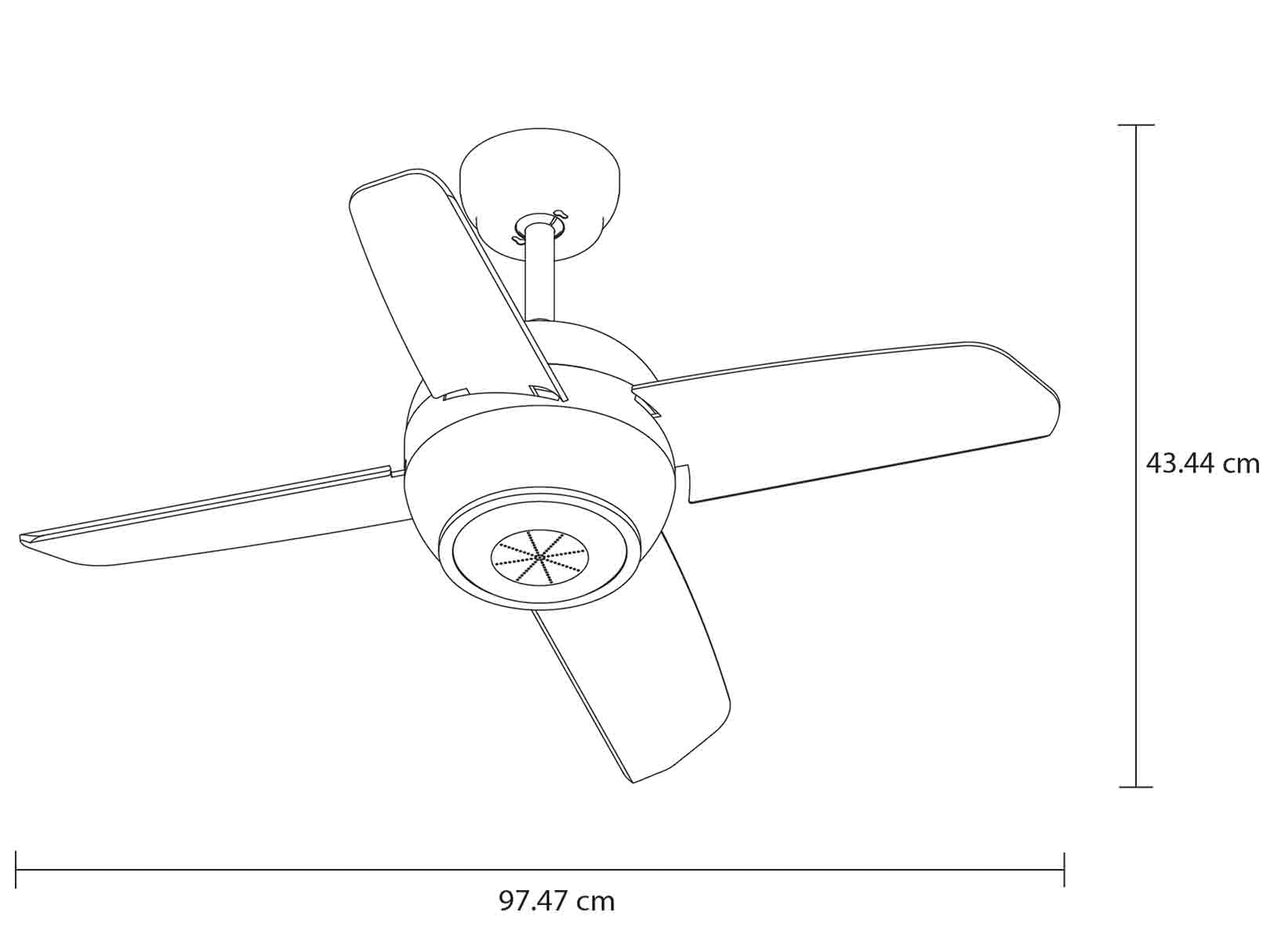 Ventilador Dubai 38" Sound