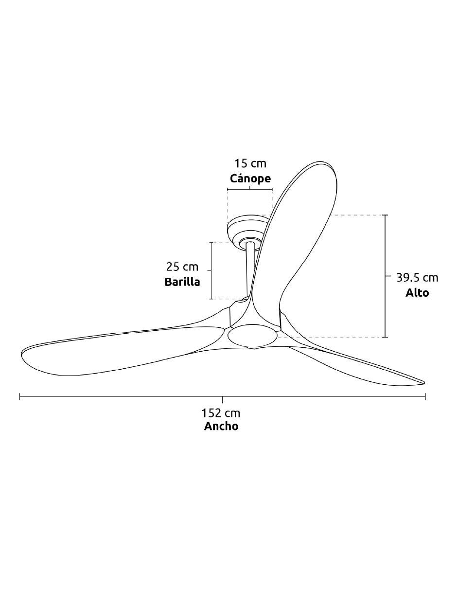 Ventilador de Techo Falcone 60"