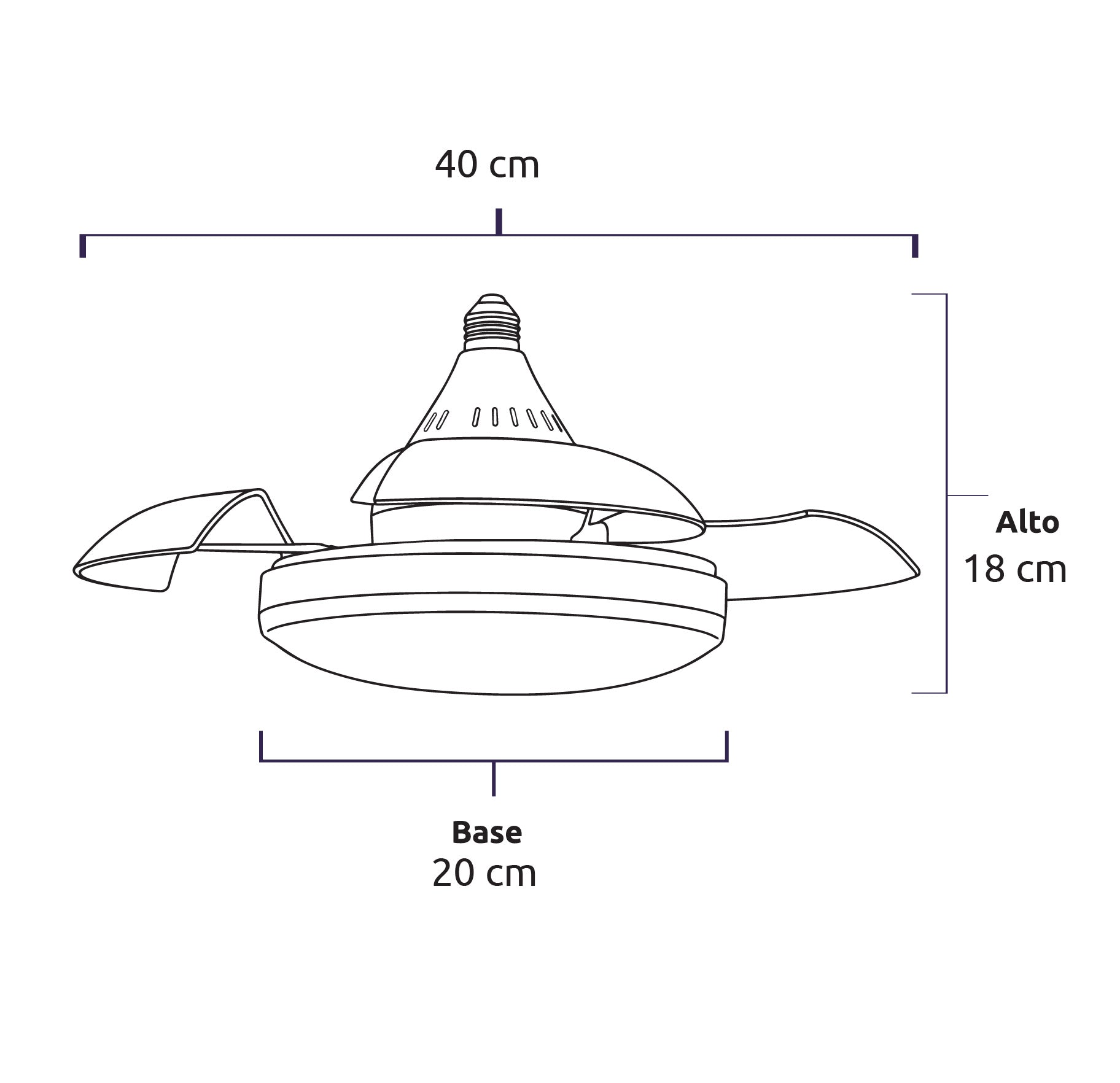 Ventilador Lumi 16" Blanco