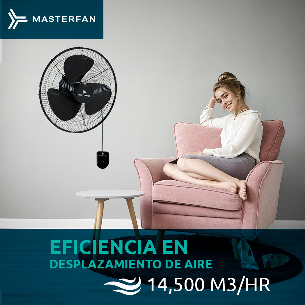 Paquete 2 piezas Ventilador Orbital 16 Negro