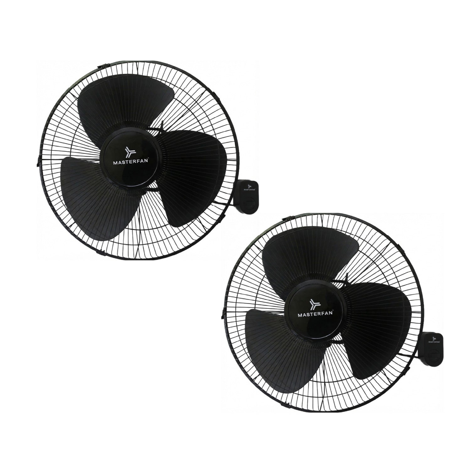 Paquete 2 piezas Ventilador Orbital 16 Negro