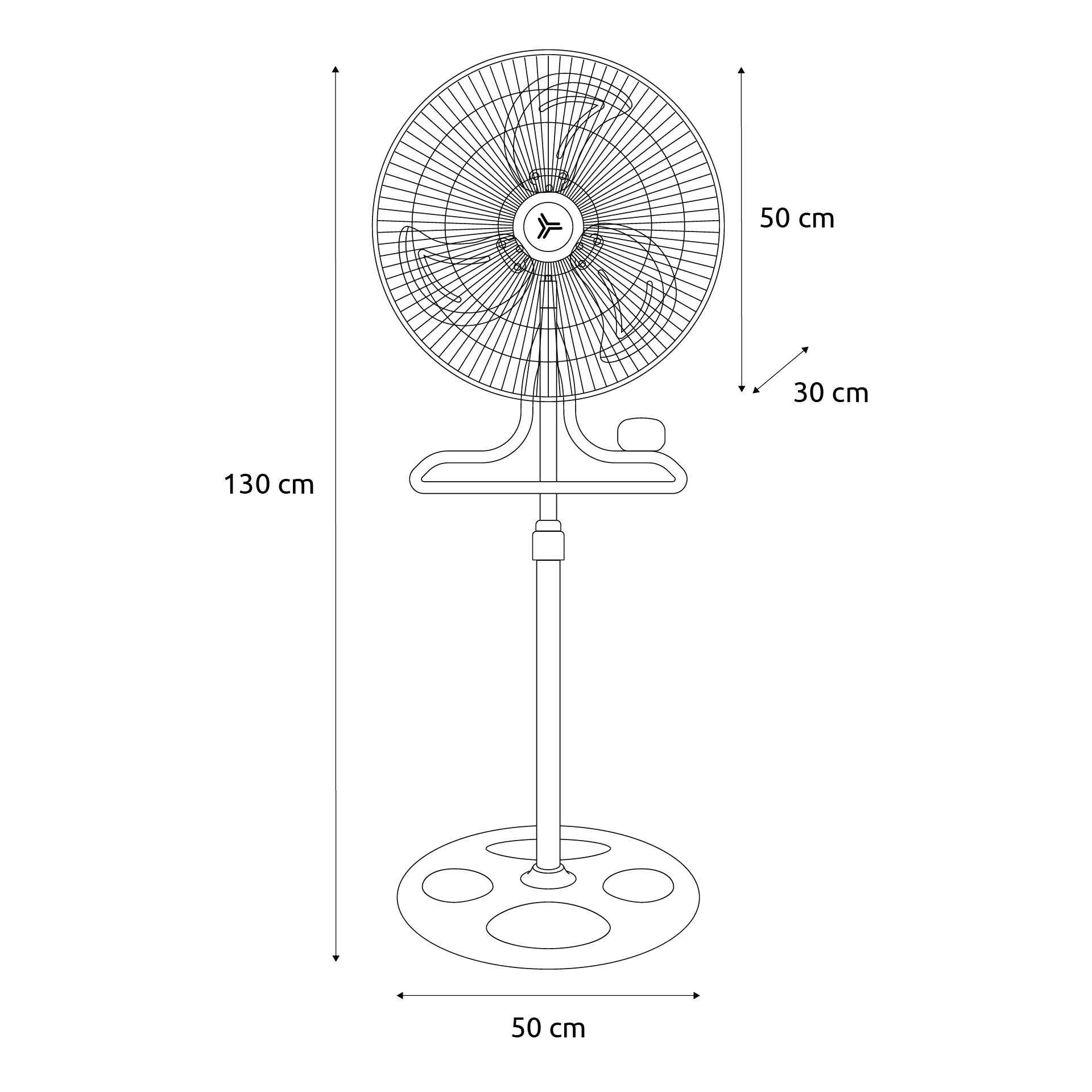 Ventilador X3 Turbo 18" Negro