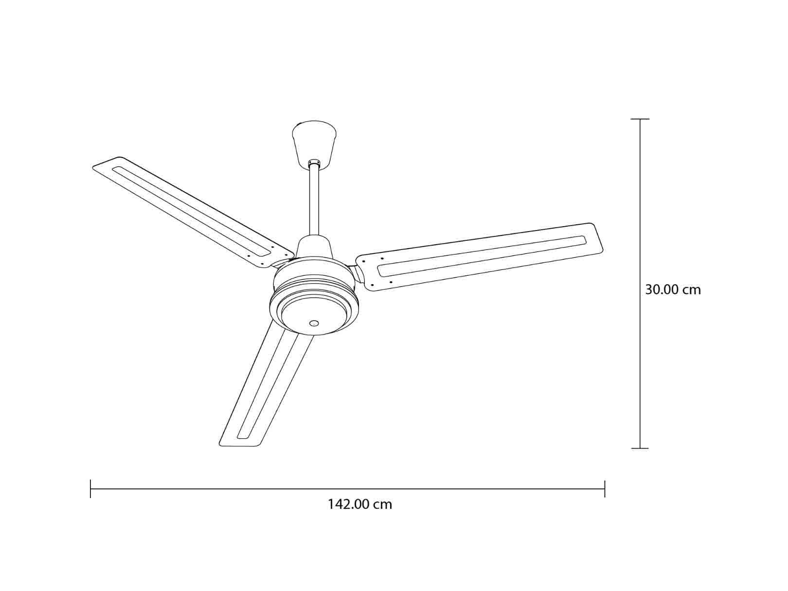 Abanico de techo industrial