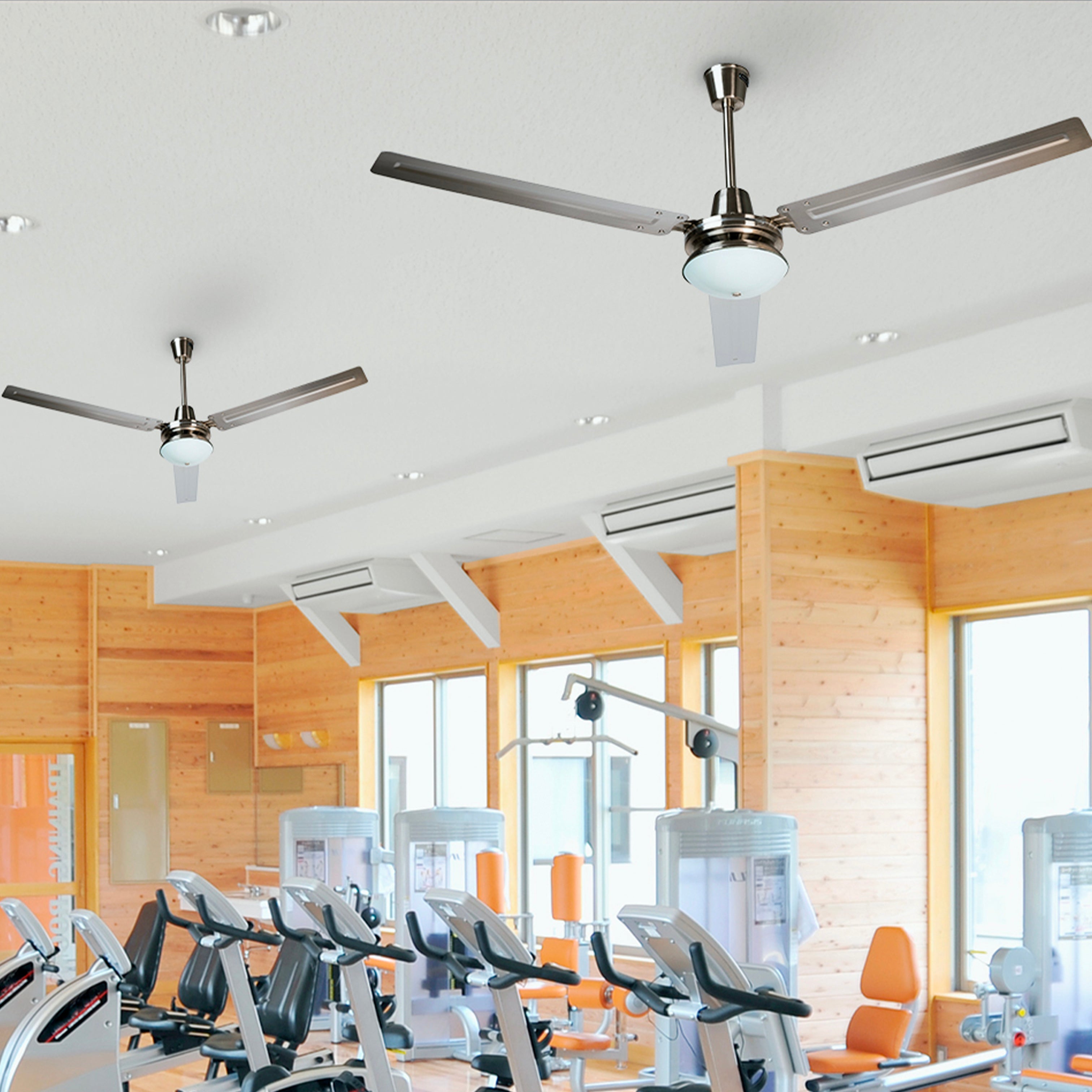 Ventilador Centauro Con Luz 56" Satinado