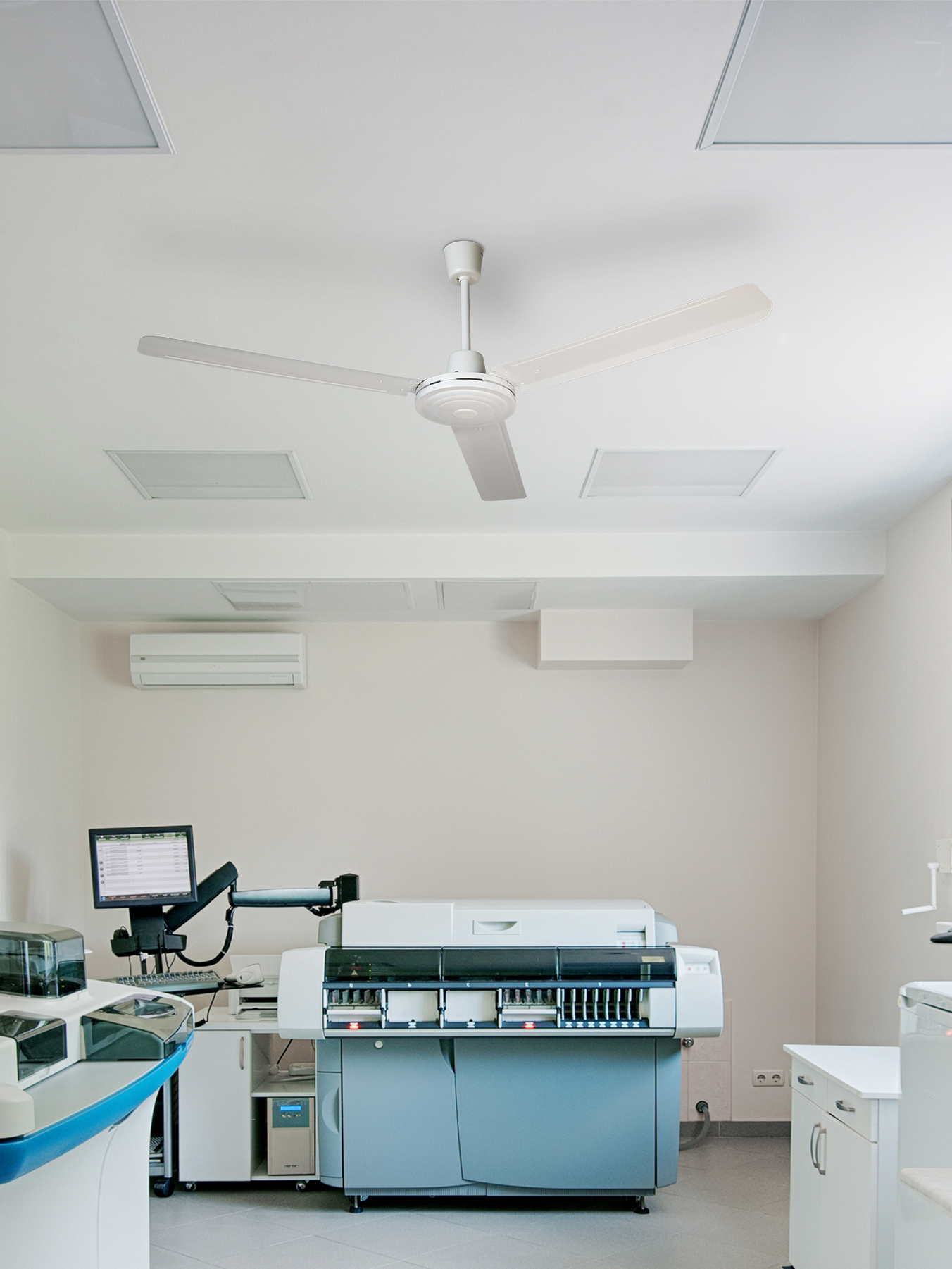 Paquete 3pzs Ventilador Hércules 56" Blanco