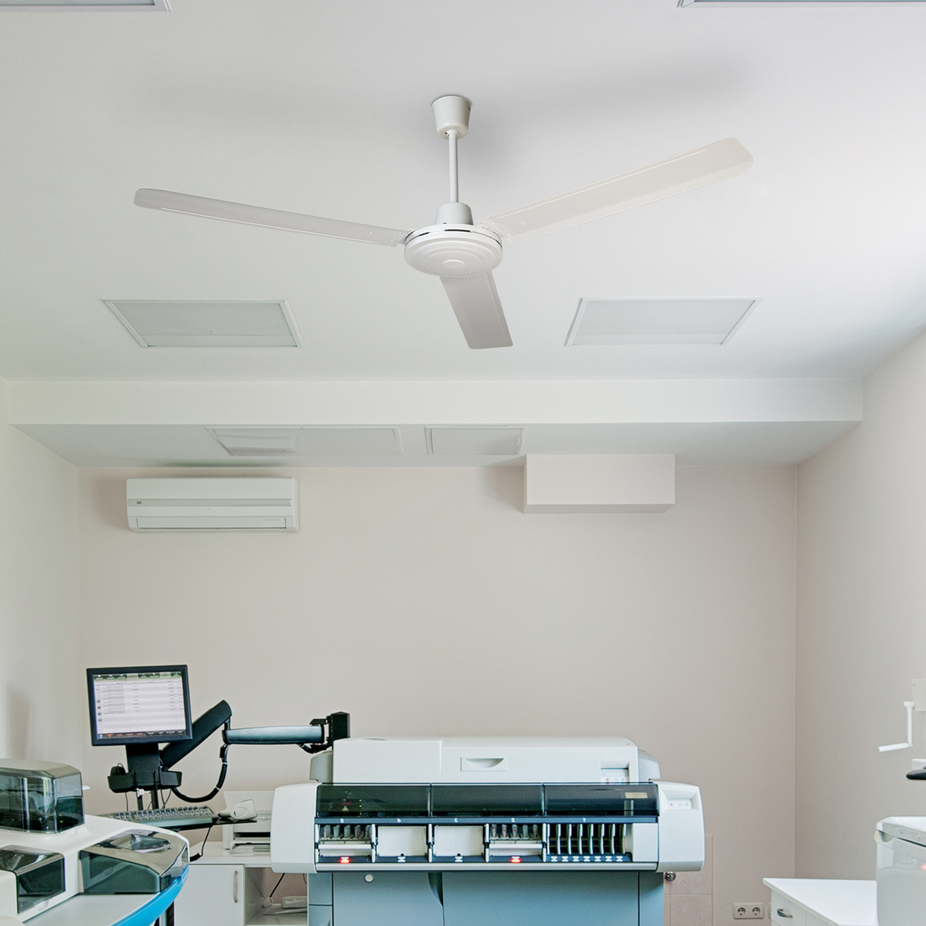 Ventilador Hércules 56" Blanco