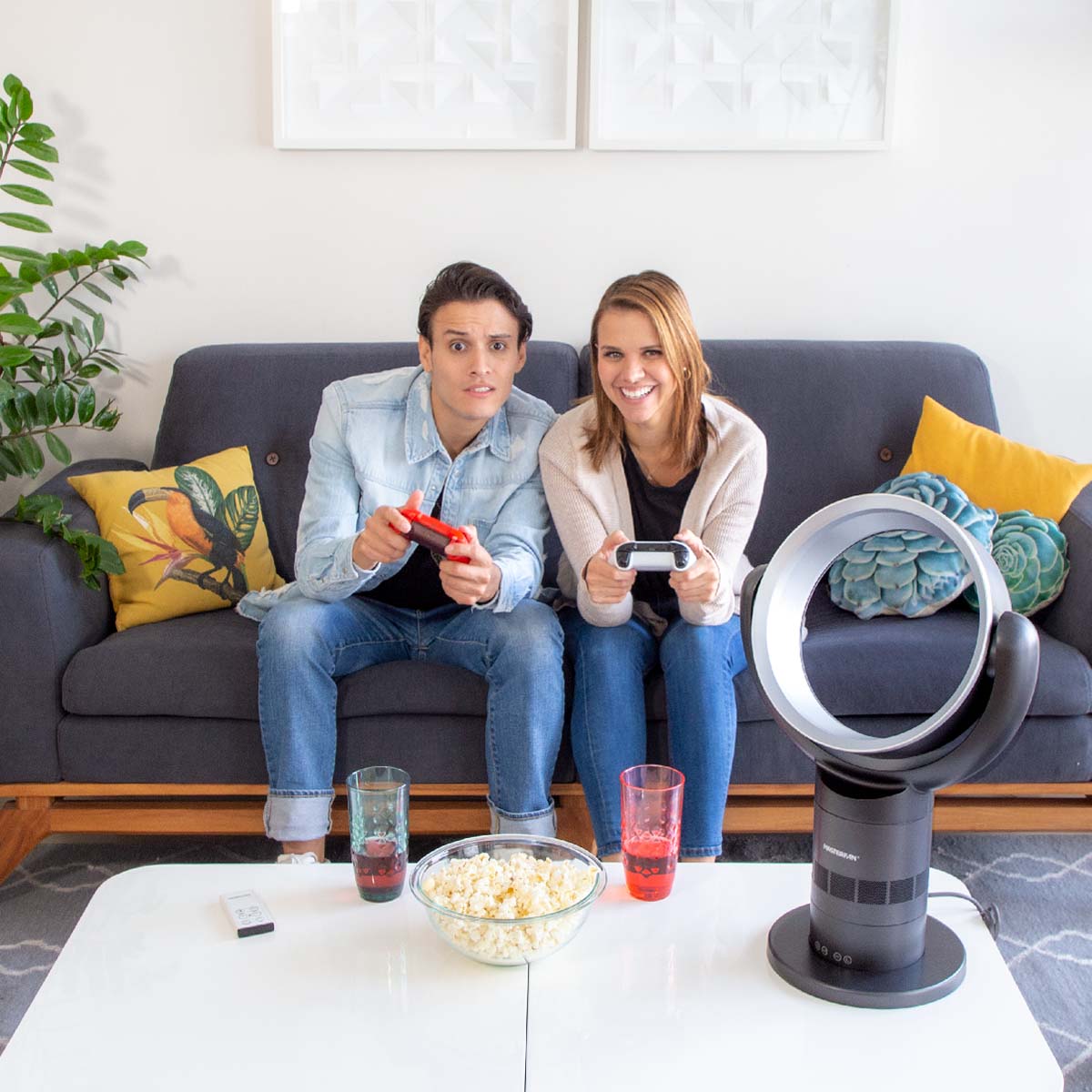 Ventilador Limbo 10" Sin Aspas Negro