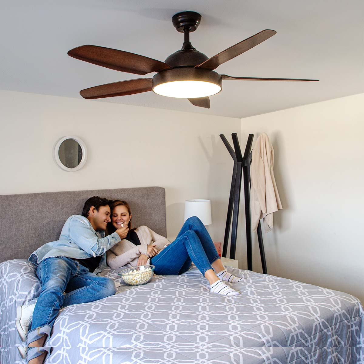 ventilador de techo café