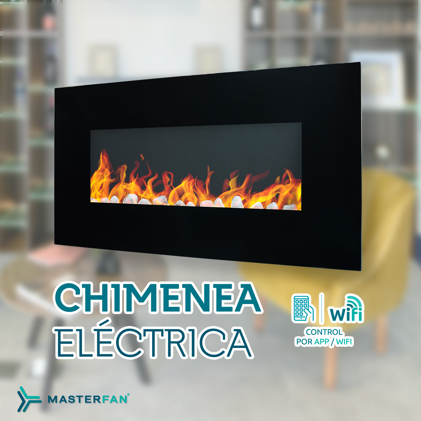 Chimenea eléctrica Milan