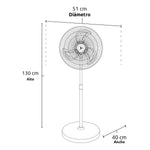Ventilador X1 Turbo Max 20" Negro