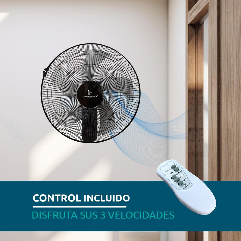Ventilador Muro 18″ Negro