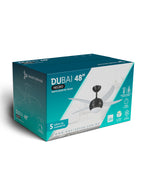 Ventilador de Techo DUBAI Negro 48" Acrilico