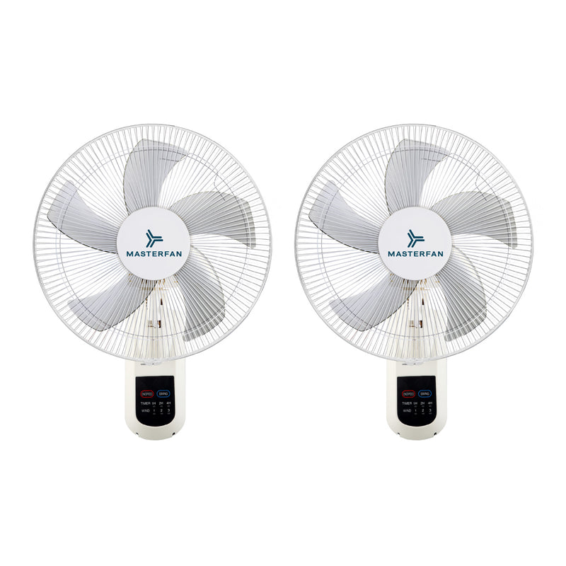 Paquete 2 piezas Ventilador Muro 18" Blanco