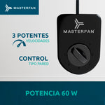 Kit de 3 Ventiladores Orbital 16 Negro Masterfan