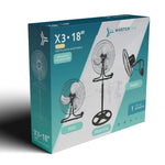 Ventilador X3 Turbo 18" Negro