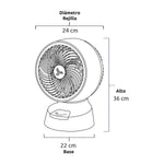 Ventilador Iris 7" Blanco