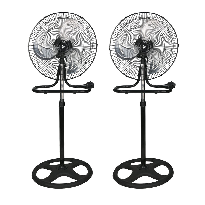 Paquete 2 piezas Ventilador X3 Turbo 18" Negro